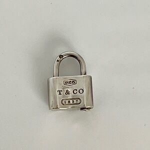 Tiffany & Co 1837 Sterling Silver 925 Padlock Lock Pendant Charm Opens